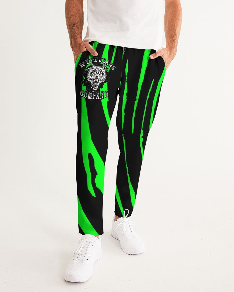 Hype Jeans Company NEON GREEN AND BLACK slashs Men s Joggers Hype Jeans Company Hype Jeans