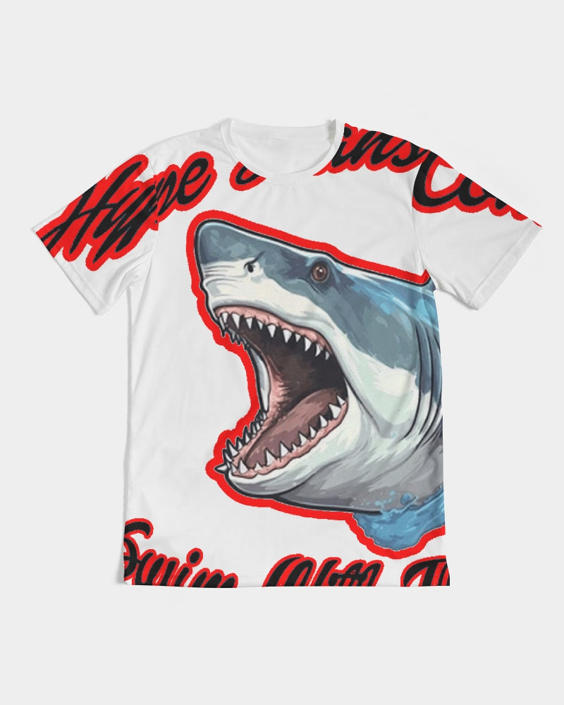 NEW - Hype Jeans Company -Come swim with the sharks Men's All-Over Print Tee