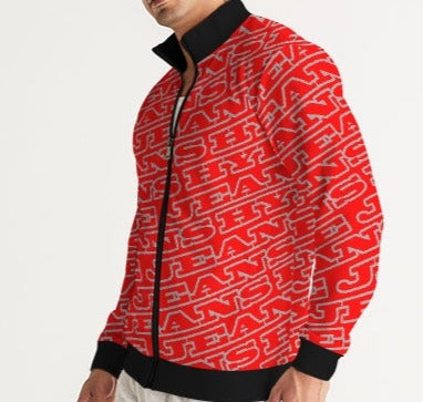 Hype Jeans Monogram Red Men's Track Jacket