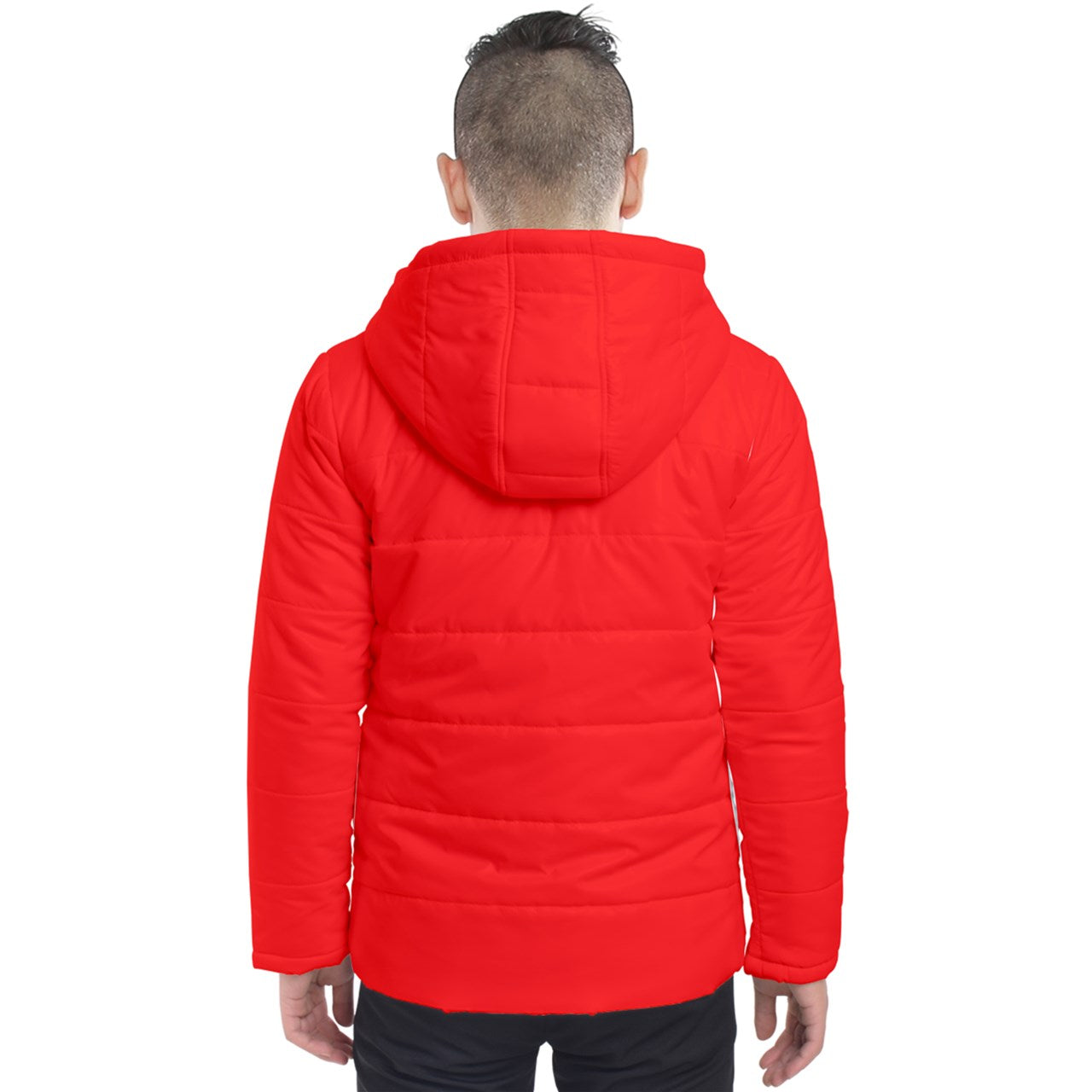 Hype Jeans Company Men's Hooded Puffer Jacket (Red)