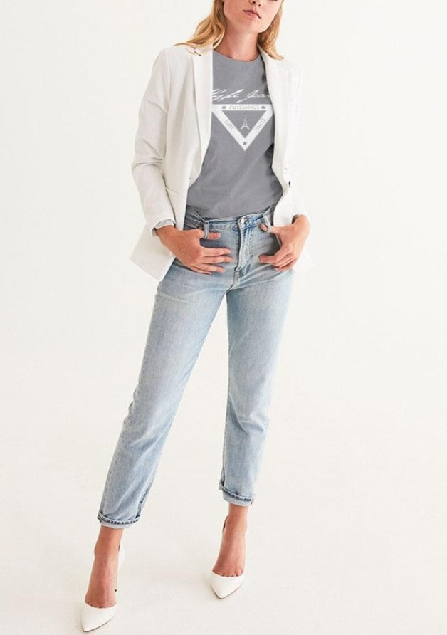 Hype Jeans  white shield logo Women's Graphic Tee - Hype Jeans Company - Hype Jeans