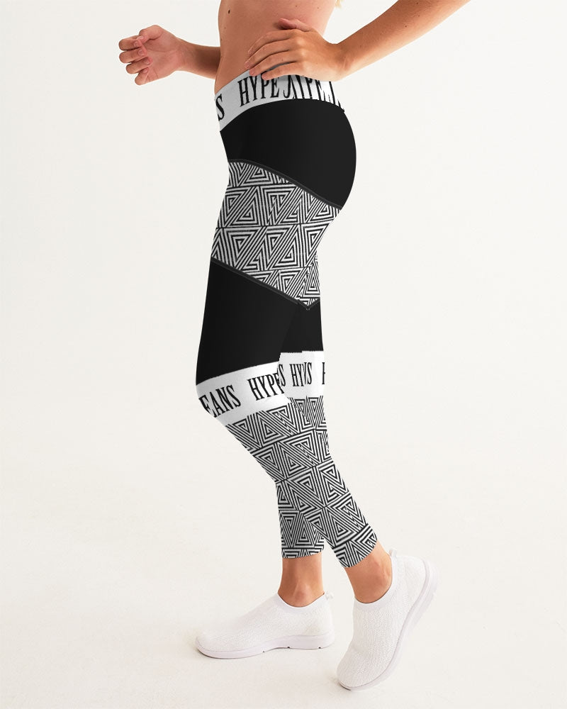 Fish Brand Logo Classic Womens Yoga Pants Black (White Logo) – Life Brand