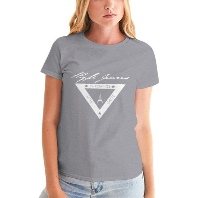 Hype Jeans  white shield logo Women's Graphic Tee - Hype Jeans Company - Hype Jeans