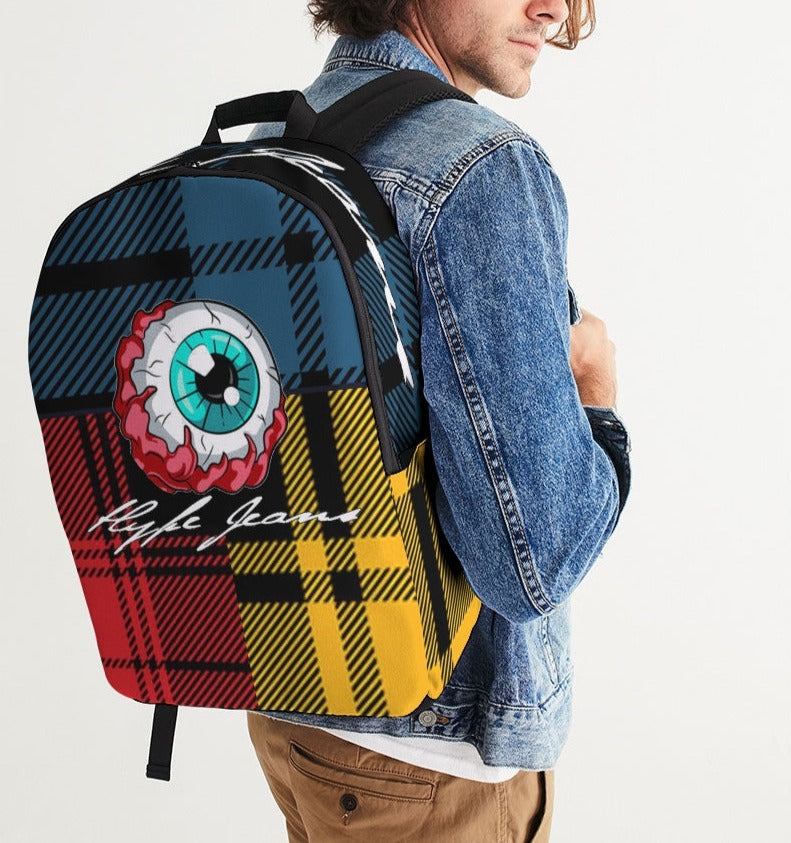 Hype Jeans Company 5 way plaid Large Backpack