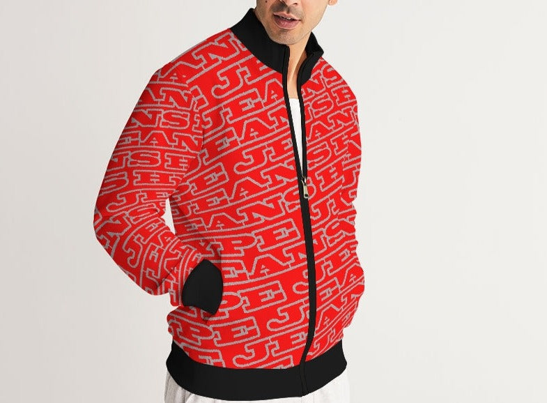 Hype Jeans Monogram Red Men's Track Jacket