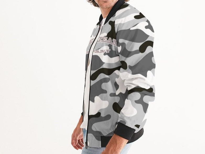 Hype Jeans Company Camo Black / White Men's Bomber Jacket