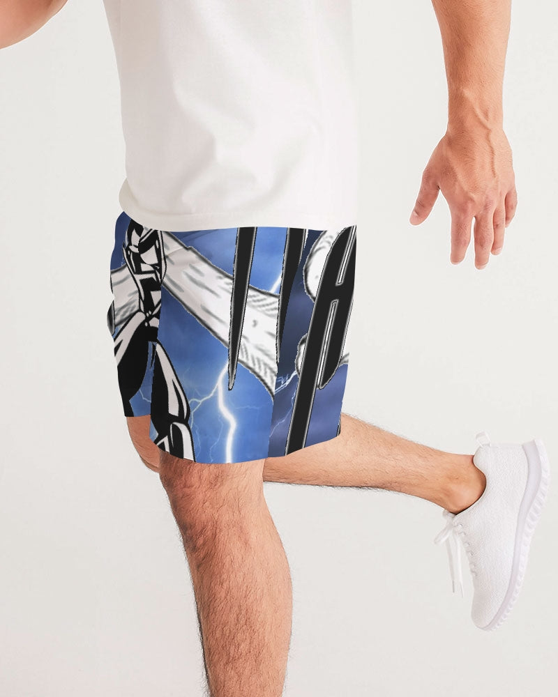 Hype Jeans Company Scorpion Thunder Men's Jogger Shorts- blue