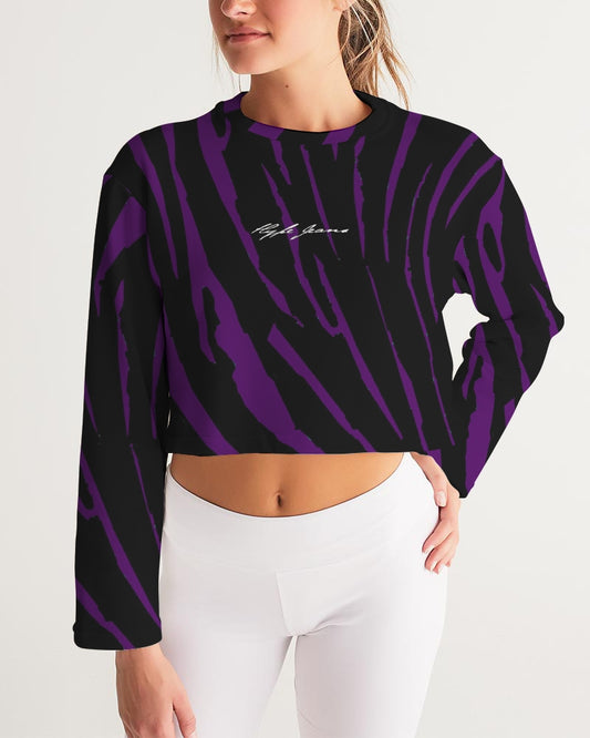 Hype Jeans Company Purple Women's Cropped Sweatshirt