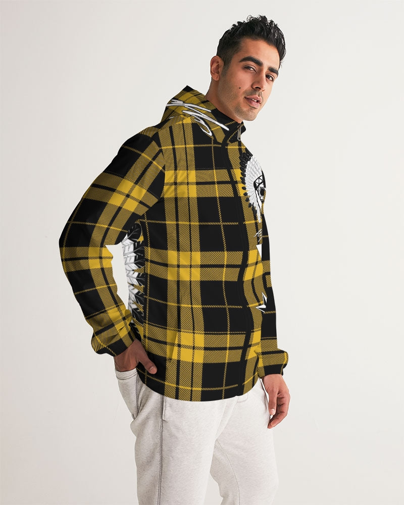 Hype Jeans Company Yellow Plaid Men's Windbreaker