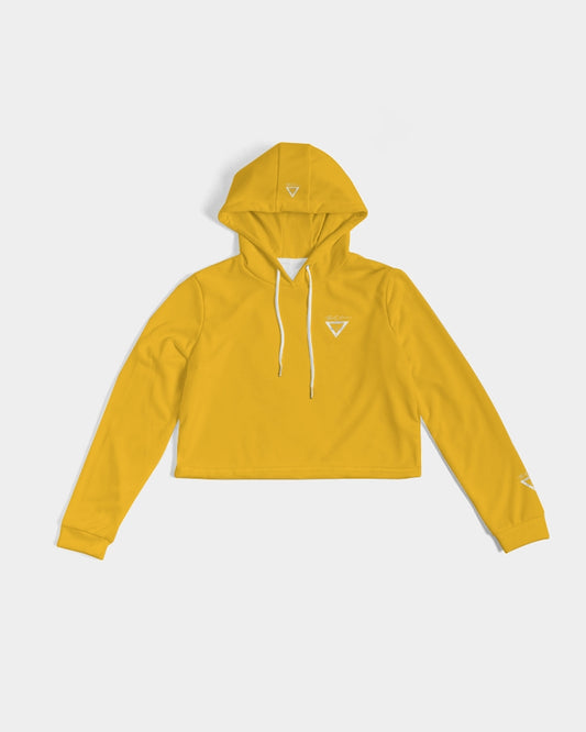 Hype Jeans Company Exotic yellow / Orange Women's Cropped Hoodie