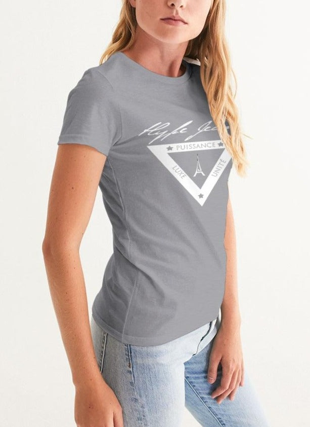 Hype Jeans  white shield logo Women's Graphic Tee - Hype Jeans Company - Hype Jeans