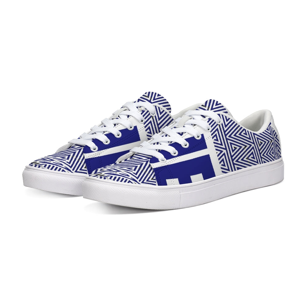 Hype Jeans Mosaic Sneaker 2  Low Cut Navy Blue / white - Hype Jeans Company - Hype Jeans