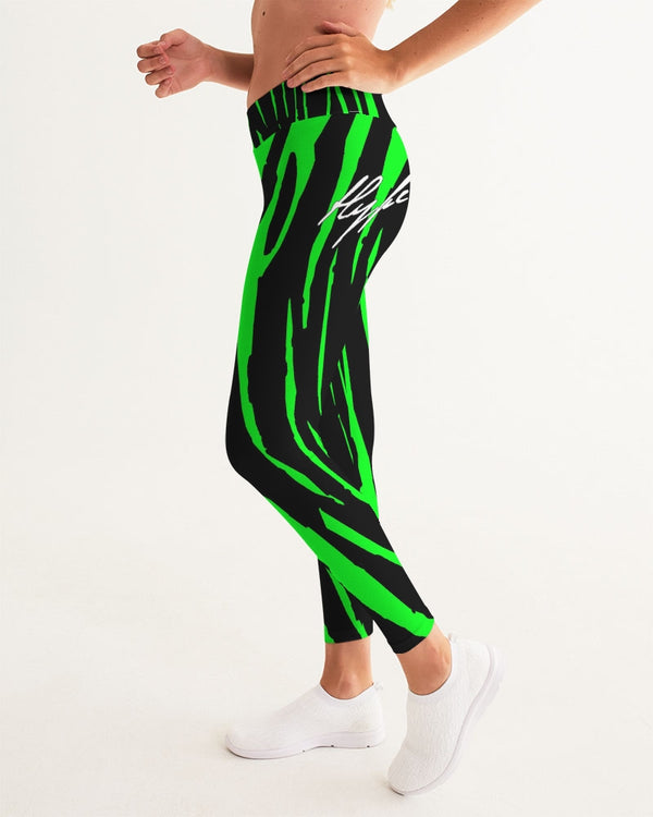 Hype Jeans Company NEON GREEN AND BLACK slashs Women's